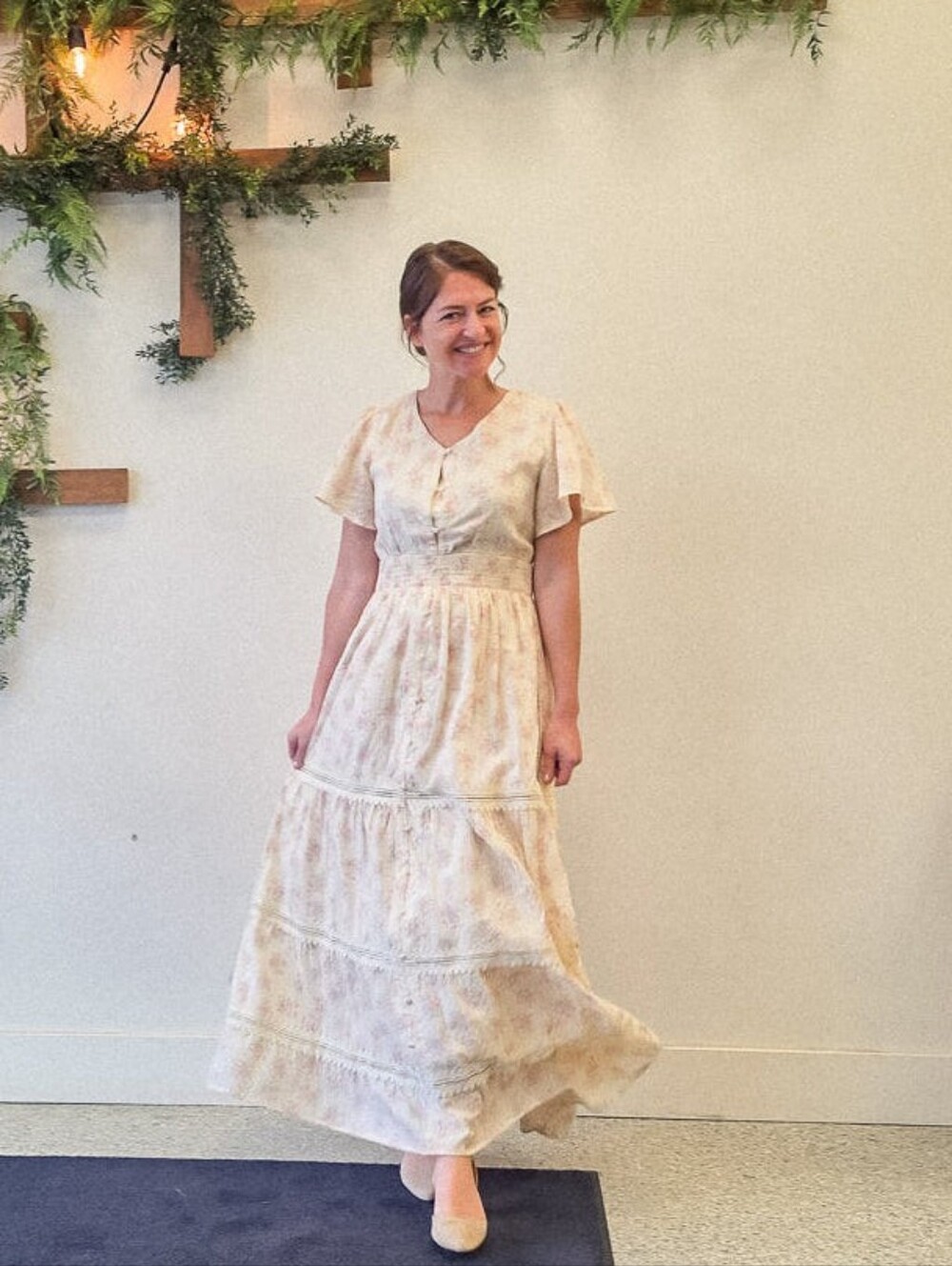 Inherit Co Florianna Floral Maxi Dress L XL Cottagecore Prairie Romantic NWT $89 - Picture 3 of 15